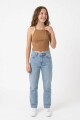 Musculosa tirantes finos TOSTADO