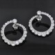 Antiguo Par De Caravanas En Platino Y Diamantes 6 Ct 1930-1950'S Antiguo Par De Caravanas En Platino Y Diamantes 6 Ct 1930-1950'S