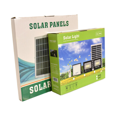 Foco Luz Led Panel solar Exterior 60w con Control Blanco
