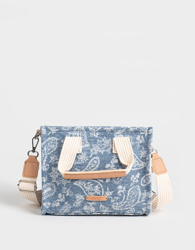 City Denim Cartera City Denim Paisley - Azul Gastado