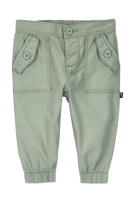 Pantalón deportivo de algodón, estilo cargo, oliva Sin color