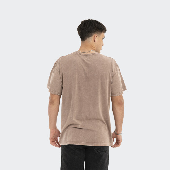 Remera Reef Oversize Front Woven Label Marrón