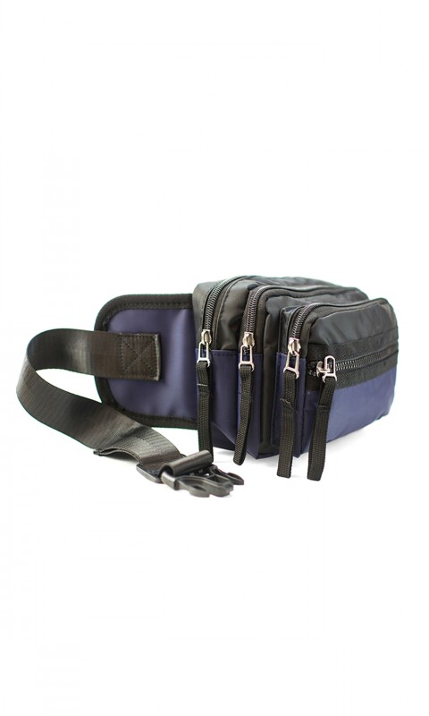 RIÑONERA KARTHALA NEGRO Y AZUL
