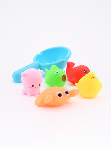 JUEGO PARA EL BAÑO ATRAPA ANIMALES MULTICOLOR