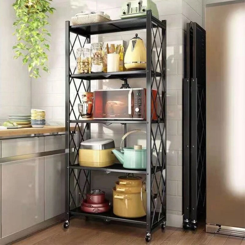 Estanteria Plegable Metalica 5 Estantes Con Ruedas Rack Estanteria Plegable Metalica 5 Estantes Con Ruedas Rack