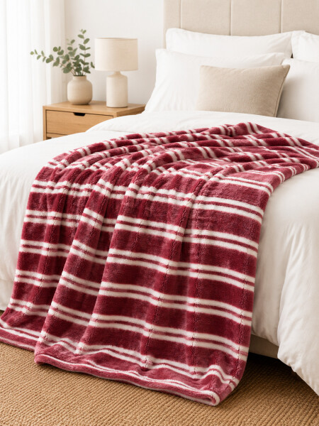 MANTA SHERPA PRINT 1 PLAZA BORDEAUX