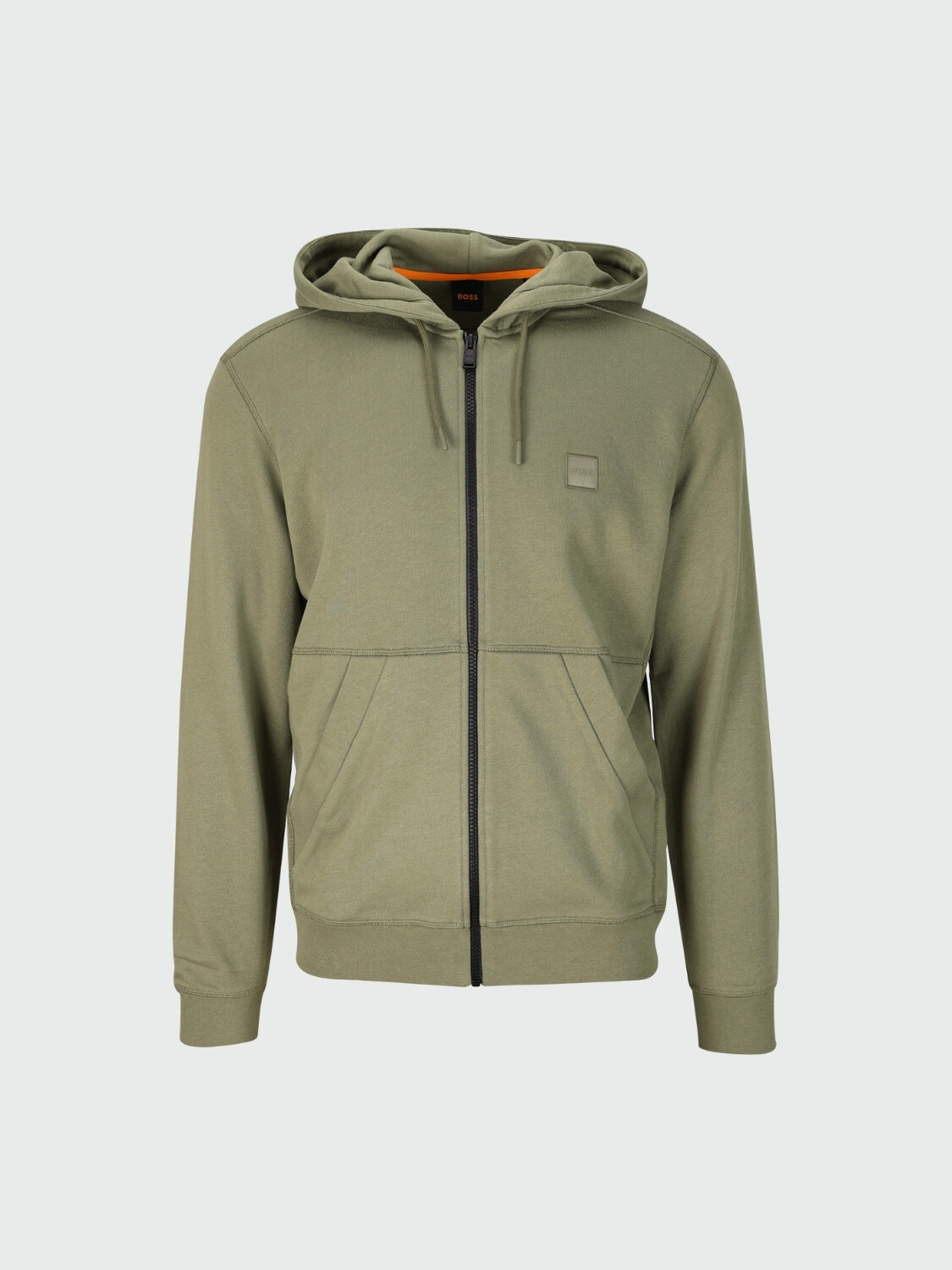 BOSS - Campera de punto Jersey Jacket Flat Verde