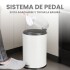 Cesto de basura 12 Litros Residuos Papelera Extraíble Acero Inoxidable Blanco cb008 Cesto de basura 12 Litros Residuos Papelera Extraíble Acero Inoxidable Blanco cb008