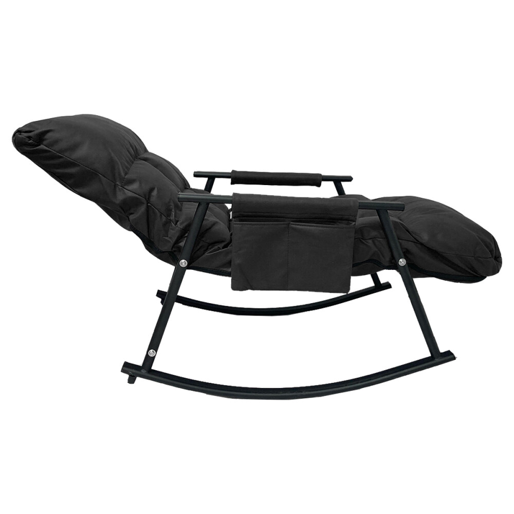 Sillón Mecedor Santorin Microfibra Negro