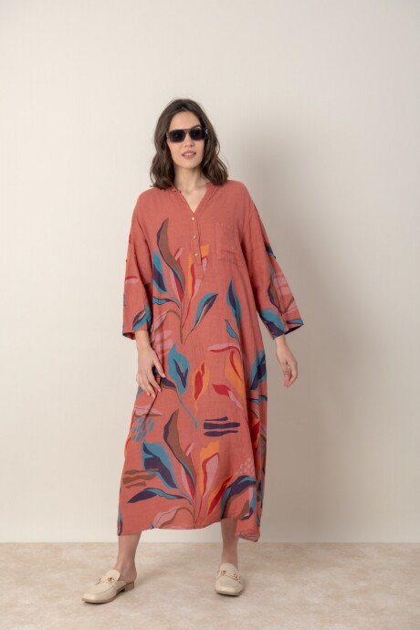 VESTIDO SILVINA Terracota