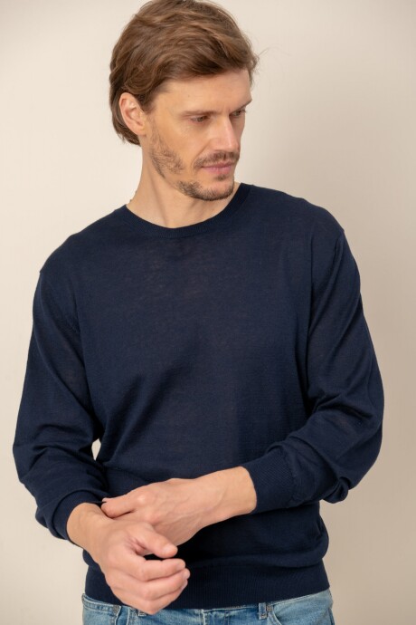 Sweater lino Azul