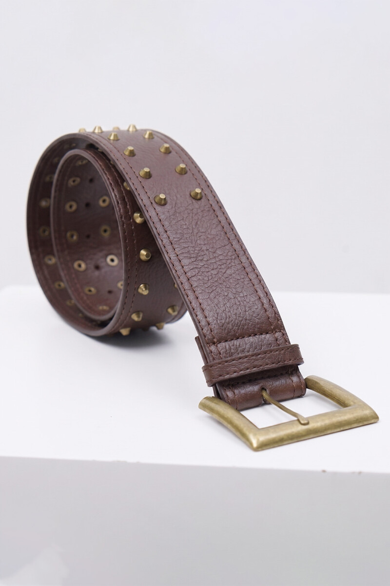 CINTO ANCHO CONIC MARRON