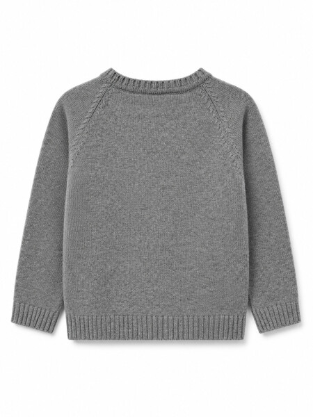 BUZO GRIS MELANGE M