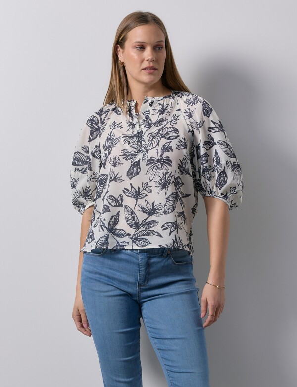 Blusa Mga Balloon NEGRO/CRUDO