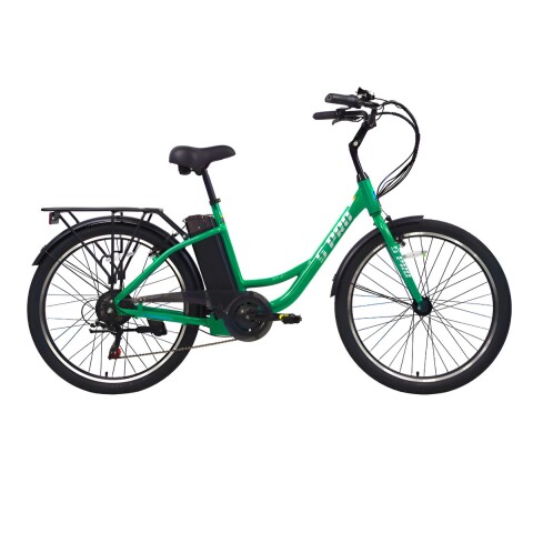 Bicicleta Eléctrica Urbana E-strada Rodado 26 X 1.95 Ltc - Verde Claro Bicicleta Eléctrica Urbana E-strada Rodado 26 X 1.95 Ltc - Verde Claro