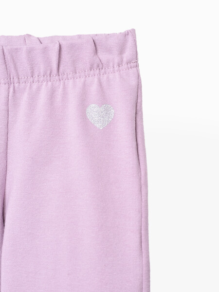 LEGGING HEARTS LILA OSCURO