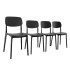 Silla Comedor ComboHome Venecia Polipropileno Full Premium Negro 1