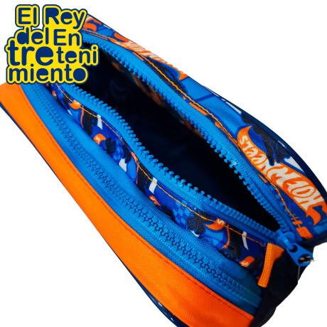 Cartuchera Hot Wheels Original Doble Cierre Escolar 1