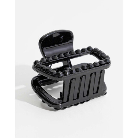 Broche Cuadrado Negro