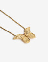 Collares Largos Metal Collar Largo Mariposa - Dorado