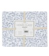 Juego Sábanas 2 Plazas Home Class Estampado 180 Hilos 100% Algodón 10-1 Hojas Azul
