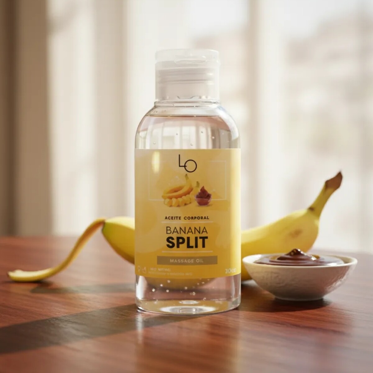 Aceite Para Masajes Sabor a Banana Split 