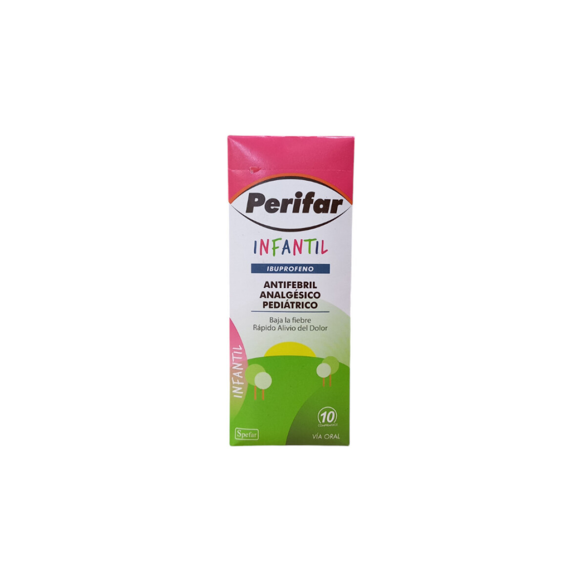 Analgésico Antifebril Infantil Perifar 10 Comprimidos 