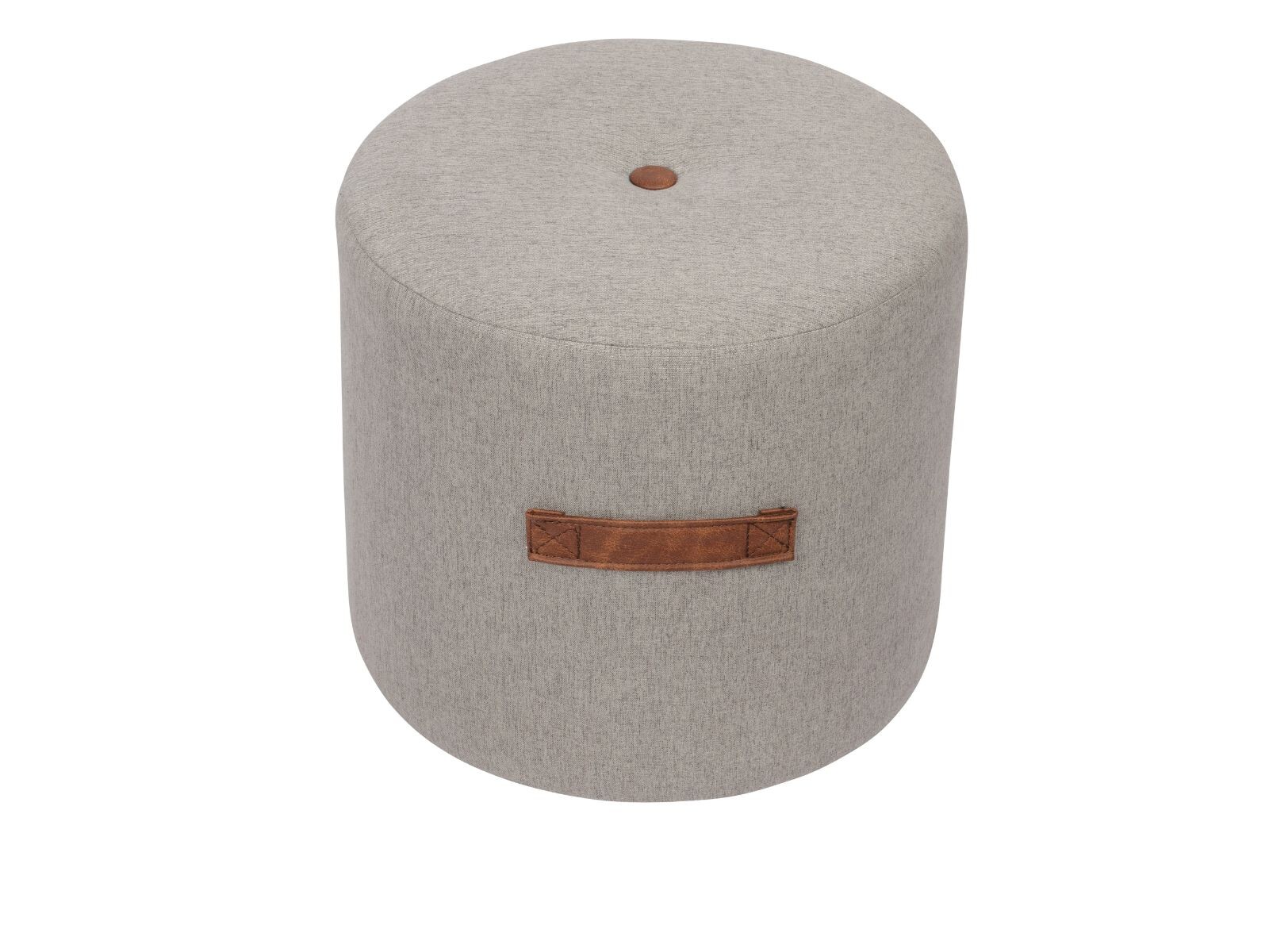 Puff IVAN Tapizado - Gris 