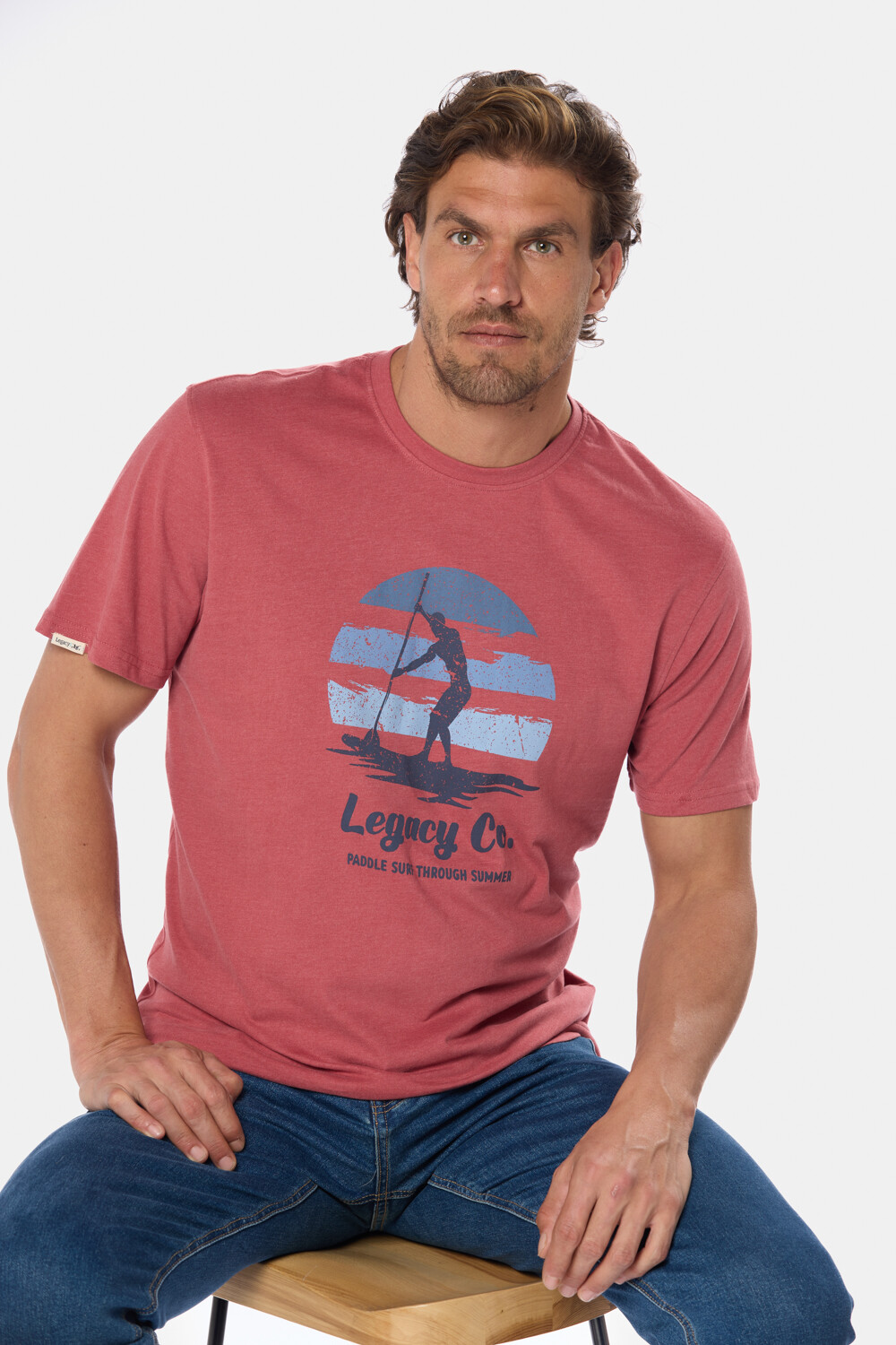 REMERA ESTAMPADA Bordo