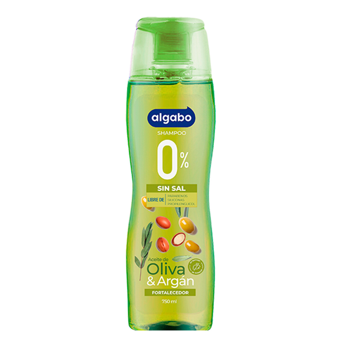 SHAMPOO ALGABO 0% SAL 750 ML OLIVA Y ARGAN 