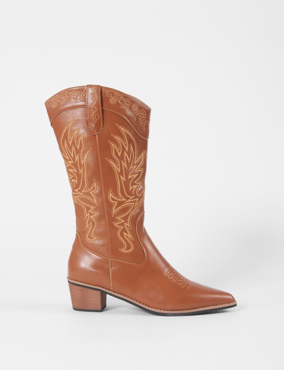 Botas tejana fire - marrón 