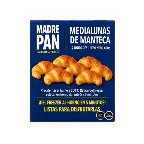 MEDIALUNAS DE MANTECA X12 MADRE PAN MEDIALUNAS DE MANTECA X12 MADRE PAN