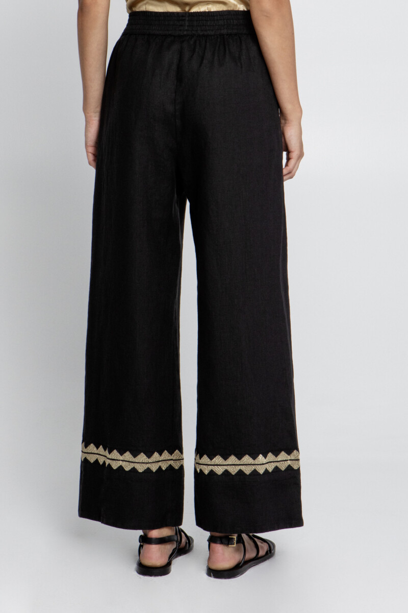 PANTALÓN FEATHER CHEVRON Negro