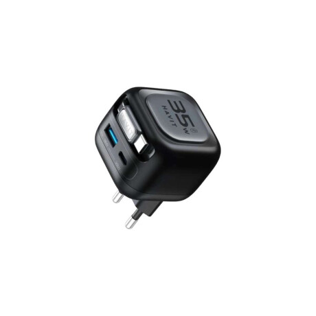 Cargador Havit UC250 GaN 35 W con Cargador para Reloj Cable USB-C Retráctil