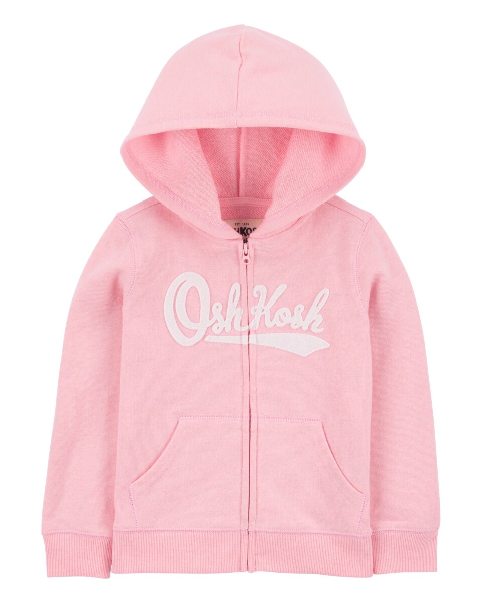 Campera de algodón, con capucha y logo. Talles 2-5T 