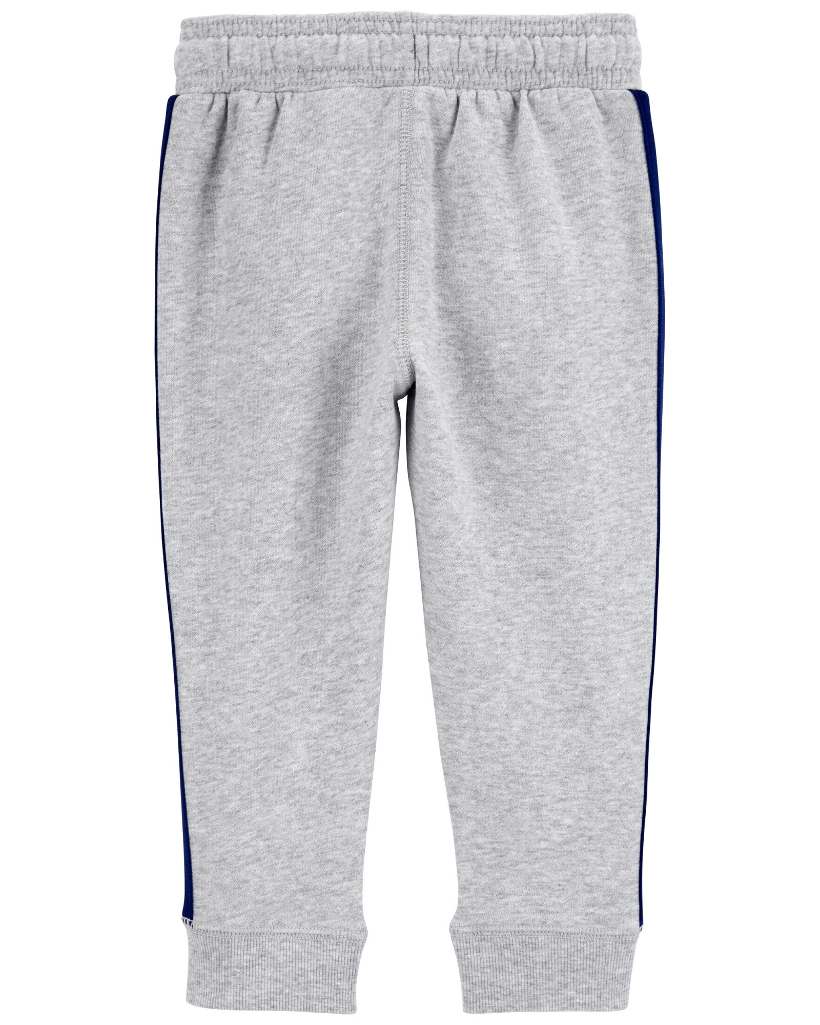 Pantalón de algodón, con franja lateral, gris. Talles 2-5T Sin color