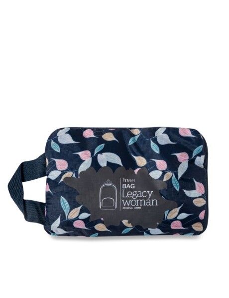 MOCHILA PLEGABLE ESTAMPADA Azul