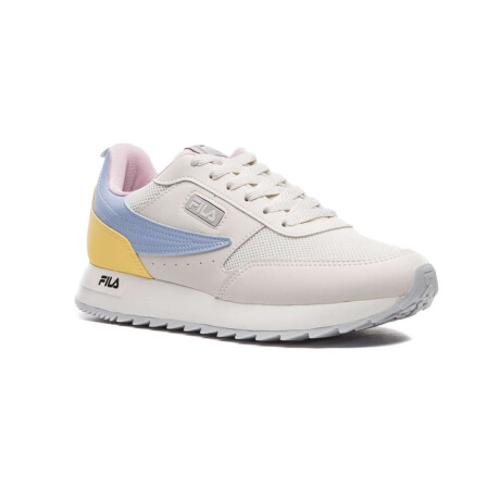 Fila Champion Retro Flag Mujer Gris-Amarillo