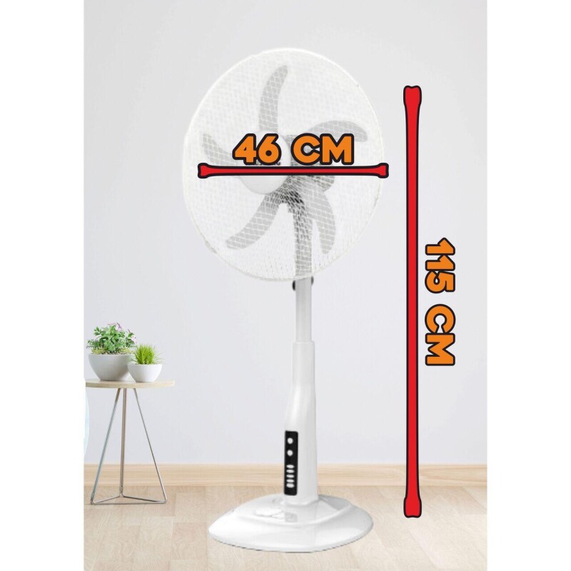 Ventilador de Pie 46 cm. Hausberg HB-5870AB Ventilador de Pie 46 cm. Hausberg HB-5870AB