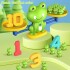 Juego Educativo Balanza de Ranas con Números y Cartas Verde 1