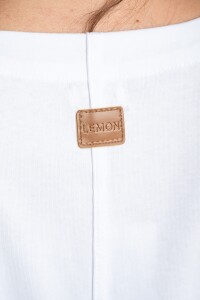 Remera Manga Globo Broderie Blanco