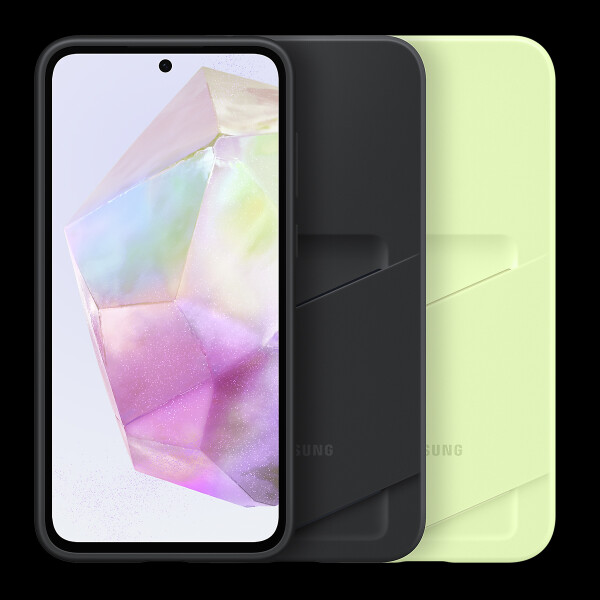 Estuche Protector De Silicona Samsung Galaxy A35 Con Porta Tarjeta SAMSUNG A35 CARD COVER VERDE LIMA DF