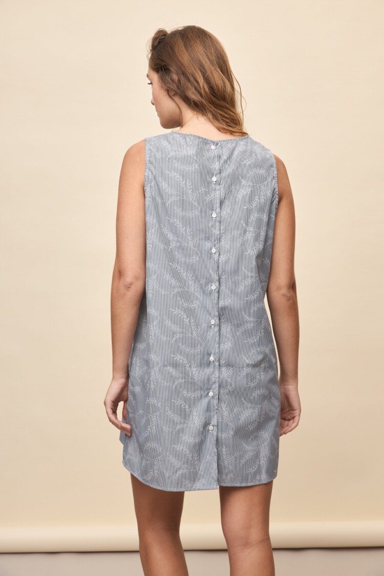 VESTIDO RUGA Negro/Blanco