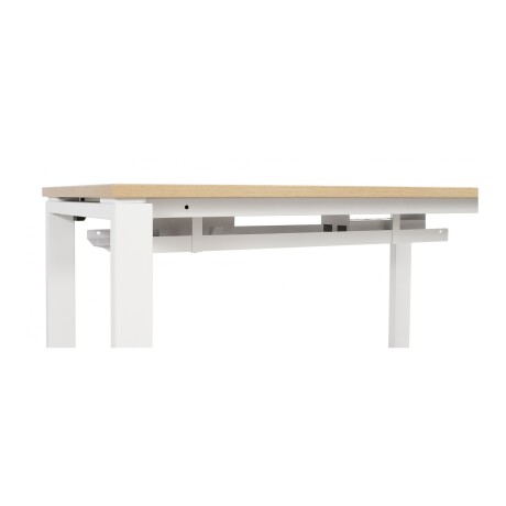 ESCRITORIO MADERA-Y-ACERO BLANCO QUADRO 1.2M