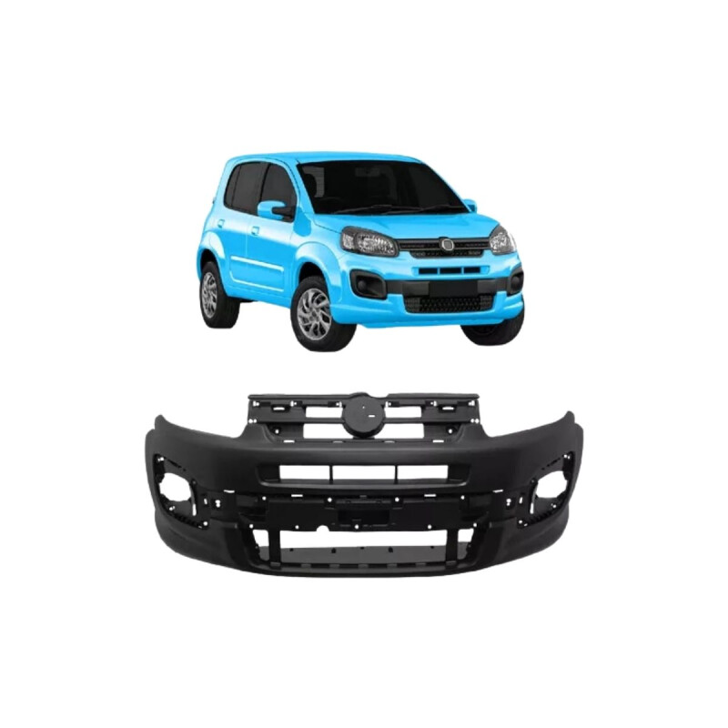 PARAGOLPE DELANTERO NEGRO LISO (CON AGUJERO PARA CAMINEROS) Paragolpe Delantero Negro Liso (con Agujero Para Camineros)