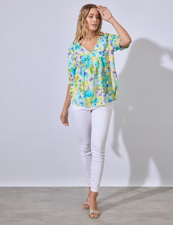 Blusa Spring MULTI/AMARILLO