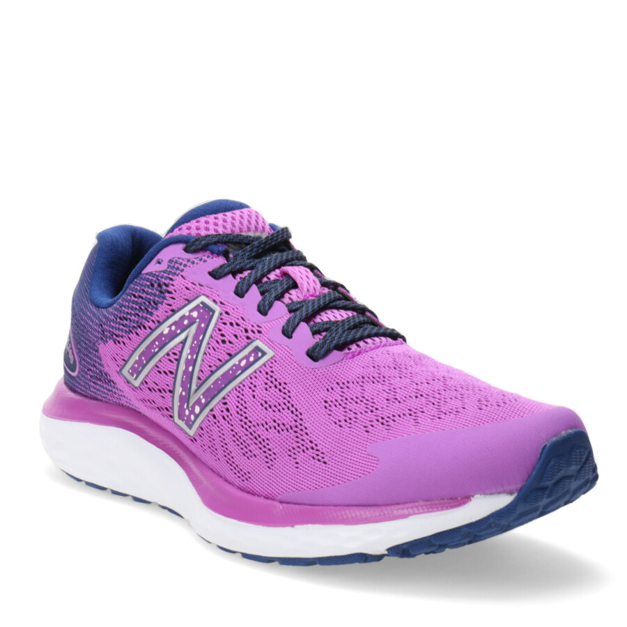 Championes de Mujer New Balance Fresh Foam 680 V7 Violeta - Azul Marino