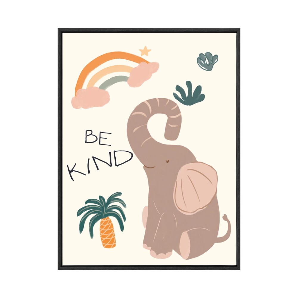 CUADRO MADERA BLANCO BE KIND KIDS