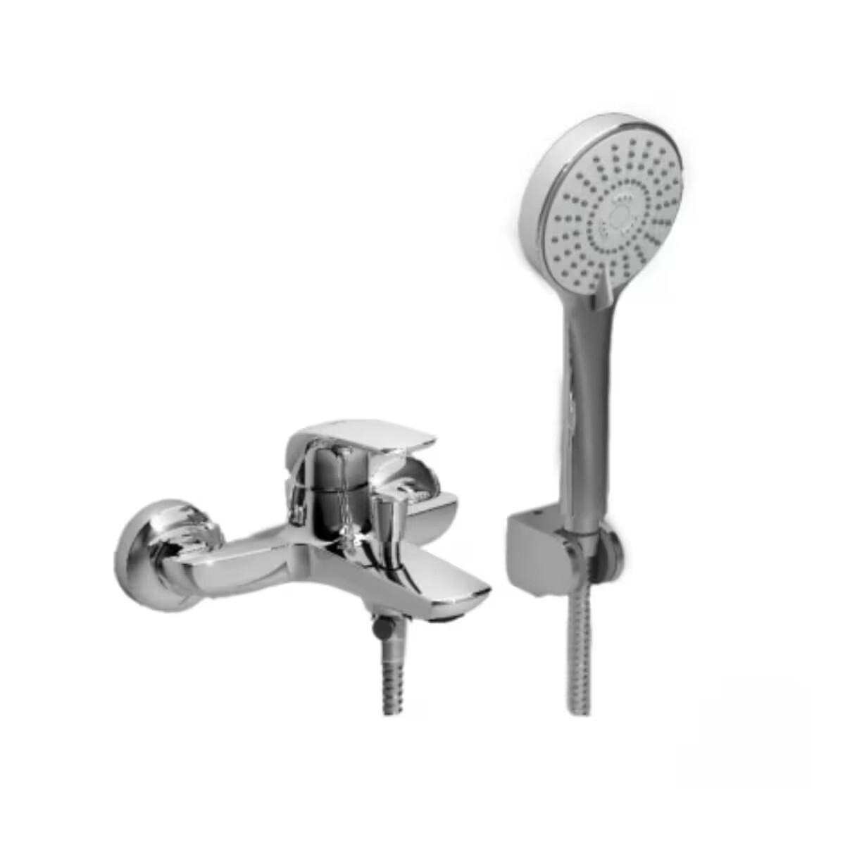 Grifería De Ducha Monocomando Exterior Con Transferencia Epuyen Cromado 