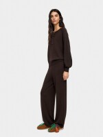 Pantalón De Punto Cintura Elástica marron